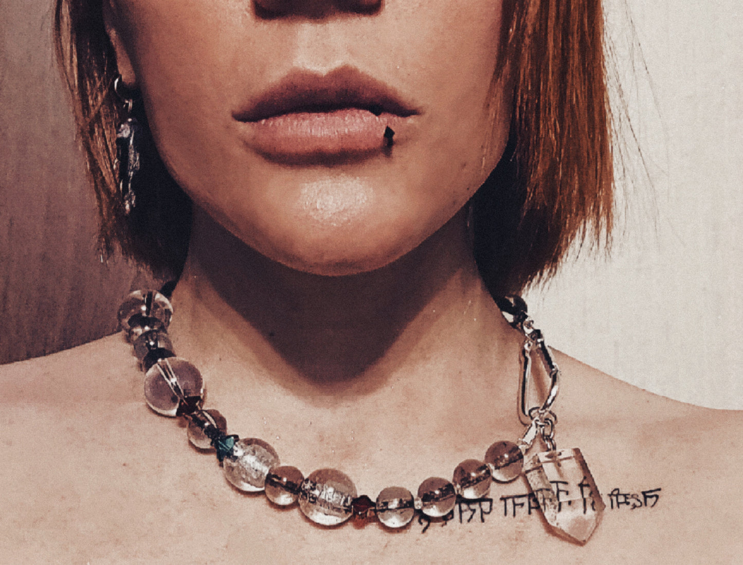 Glass necklace
