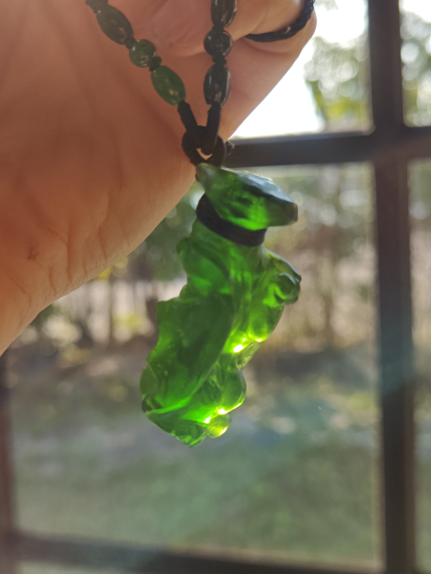 Glass necklace the Dragon