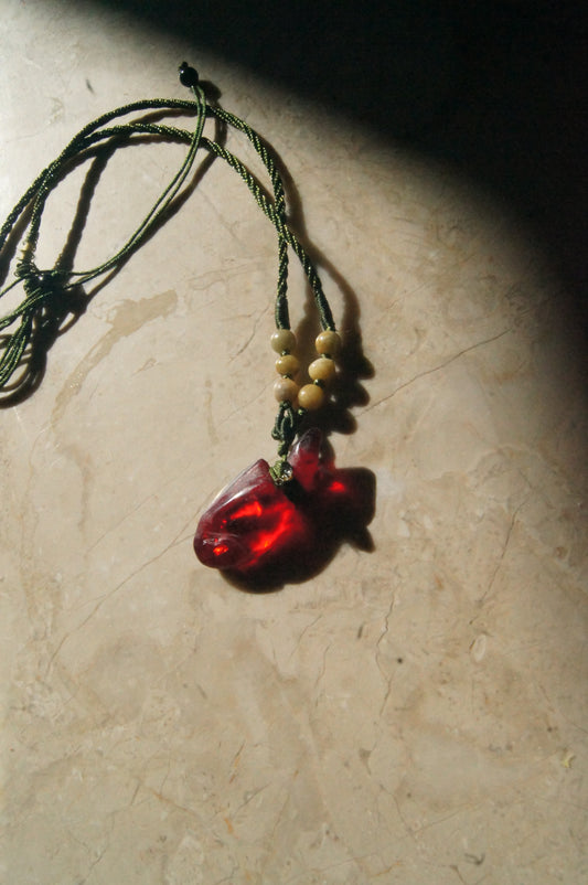 Necklace Red fish