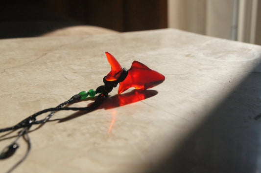 Necklace Red Shark