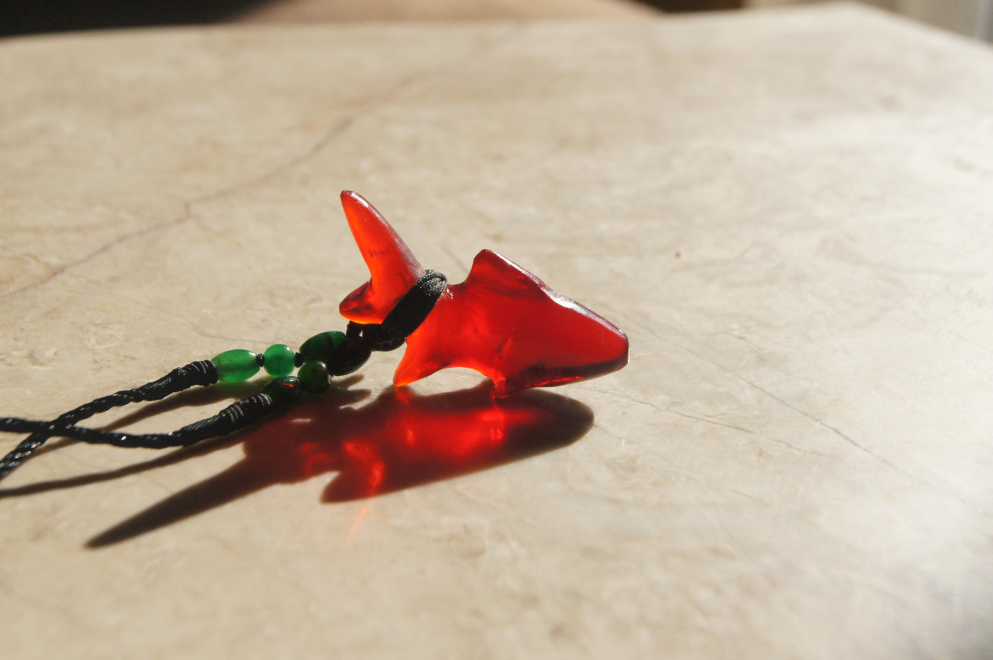 Necklace Red Shark