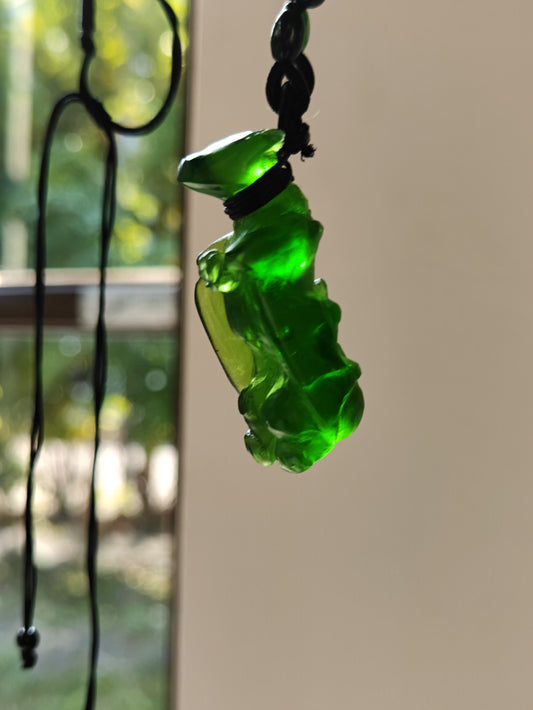 Glass necklace the Dragon