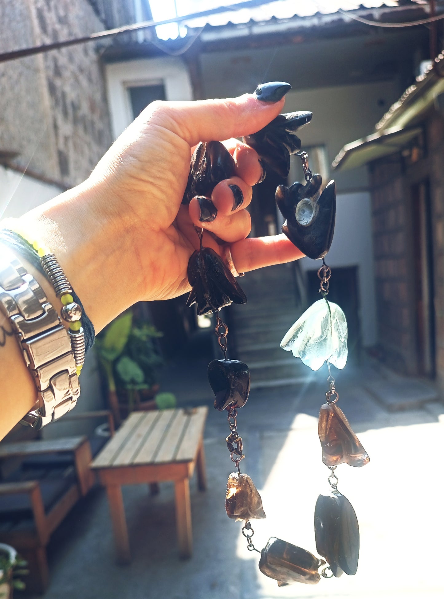 Obsidian necklace